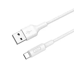 Кабель Hoco X25 Soarer USB - type-C 1 метр посилені конектори білий
