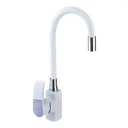 Смеситель для кухни Mixxus Magnum 011 с гибким изливом MI6204 Белый матовый