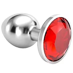 Анальна пробка Crushious Bijou червона мала з подарунковим мішечком