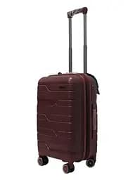Валіза маленька S поліпропілен Milano bag 0306 56×35×24см 33л Бордова - мініатюра 2