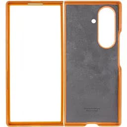 Шкіряний чохол Leather Case (AAA) with stand для Samsung Galaxy Z Fold7 Tan - мініатюра 3