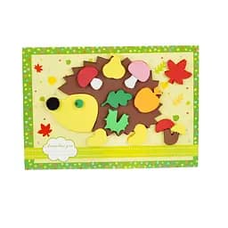 Набір для творчості Аплі Краплі Аплікація-листівка Їжачок (АЛ-02)