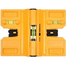 Уровень для установки столбцов Vorel с магнитом и капсулами, 190 х 135 мм (16012)