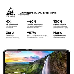 Захисне скло на Xiaomi Poco C40 з олеофобним покриттям, Pro, повне проклеювання, антистатичний і пиловідштовхуючий шар, 9H, самоклеючеся, 2.5D, на весь екран, антистатичний клей, ArmorStandart (ARM62124) - мініатюра 5