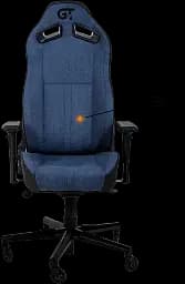 Геймерське крісло GT Racer чорне з темно-синім (X-8009 Fabric Dark Blue/Black) - мініатюра 2