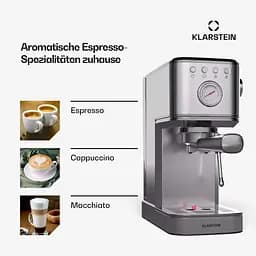 Кавоварка Klarstein SteelPresso Slim 1350 W 20 бар (10046327) - мініатюра 4