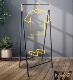Стійка для одягу Casa Si Garment Rack Bamboo Black (CS92308W04), чорний - мініатюра 2