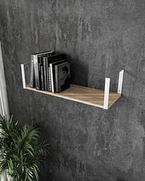 Полиця для книг і декору Moreli XS-28 Wt у стилі лофт 800x220x290 мм Білий/Дуб сонома (mo-xs28-white-sonoma)