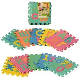 Килимок-пазл EVA українська абетка + цифри 10 плиток