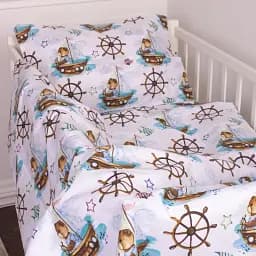 Комплект постільної білизни MirSon Бязь 20-0023 Sailor 160x220 см білий (2200010265842) - мініатюра 2