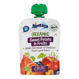 Пюре для дітей Humana Organic Sweet potato in fruits 90 г