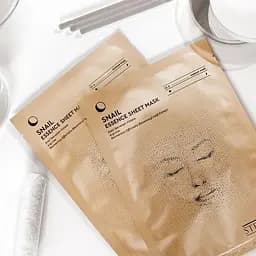 Тканинна маска-есенція для обличчя Steblanc Snail Essence Sheet Mask з муцином равлика, 25 г - мініатюра 2