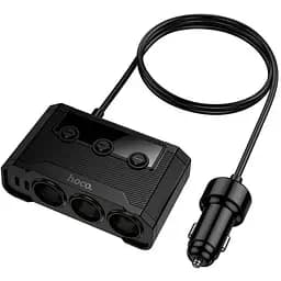 Автомобильный USB-адаптер Hoco Anshun Z64 для зарядки гаджетов Черный