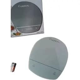 Настільні кухонні електронні ваги Lexical LKS-4301 для зважування продуктів до 5 кг Сірі