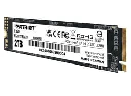 Твердотільний накопичувач SSD 2Tb, Patriot P320, PCI-E 3.0 x4, M.2 2280, 3D TLC, 3000/2200 МБ/с (P320P2TBM28) - мініатюра 4