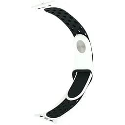 Ремінець Apple Watch Nike Sport 38/40/41 мм Білий+Чорний S