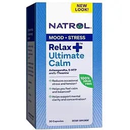 Натуральна добавка Natrol Relax+ Ultimate Calm, 30 капсул