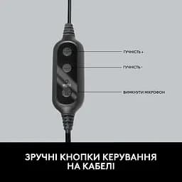 Комп'ютерна гарнітура Logitech 960 PC Headset USB Black (981-000100) - мініатюра 4