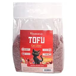 Наповнювач для котячих туалетів Охайний кіт тофу з ароматом лісових ягід 2.6 кг