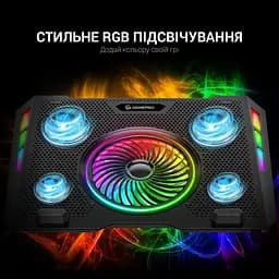 Охолоджувальна підставка для ноутбука GamePro Black (CP740) - мініатюра 8
