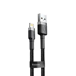 Кабель Baseus Cafule Lightning 2.4A (1m) gray/black (CALKLF-BG1)