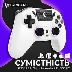 Геймпад GPS13W White GamePro teh0020803 - мініатюра 8