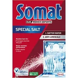 Набір Somat таблетки для посудомийної машини Lemon Classic power 95 шт. + сіль для посудомийних машин Потрійна дія 1.5 кг - мініатюра 6