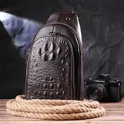 Чоловіча шкіряна сумка Vintage 17х30х8 см sum0022418 - мініатюра 5