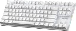 Клавіатура дротова GamePro Genesis Joker Outemu Red Swithes USB White (MK124W) - мініатюра 3