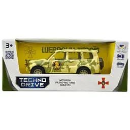 Автомодель TechnoDrive 250361M серия Шевроны Героев Mitsubishi Pajero 4WD Tubro 47 ОМБр