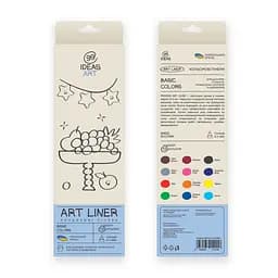 Набір кольорових лінерів, 12 кол.,12 set Basic colors, 99IDEAS - мініатюра 2