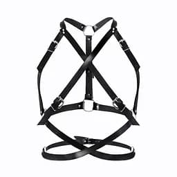 Портупея жіноча Art of Sex - Agnessa Leather harness, Чорний, XS-M