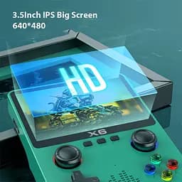 Ігрова консоль XPRO PSP 6X портативна з монітором 3.5 дюйма 1000 ігор чорна (43813-X6_1144) - мініатюра 7