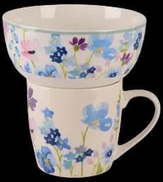 Набор для завтрака Flowers Blue 2 предмета LIMITED EDITION kuh0016222