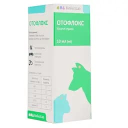 Краплі вушні BioTestLab Отофлокс від отитів для собак і котів 10 мл - мініатюра 3
