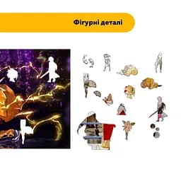 Дерев'яний фігурний пазл Зеницу Агацума (Zenitsu Agatsuma), А3, Картонна коробка 200 елементів - мініатюра 2