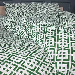 Комплект постільної білизни MIRSON Ranforce Elite Abstract Green 2x160x220см (2200013166542) - мініатюра 3