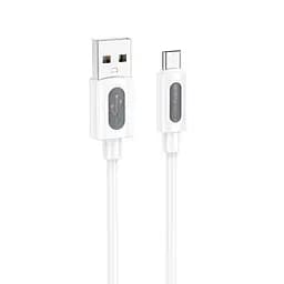 Кабель Borofone BX114 Structure Silicone for Micro 2.4A/1 м белый