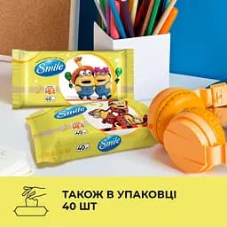 Вологі серветки Smile Ліцензійні герої Міньйони 8 шт. в асортименті - мініатюра 6