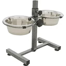 Стійка з мисками для собак Trixie 2 x 750 мл / 15 см, h=27 см