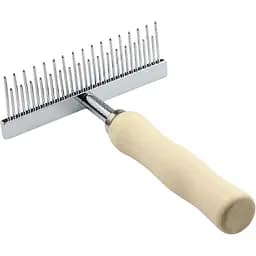 Гребінець-граблі Пухнастики, різний зуб, 9,7х12,8 см