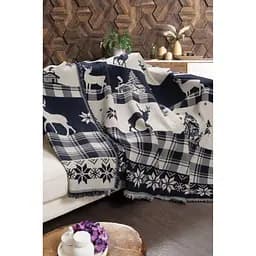 Хлопковый плед First Choice Deer Eclipse 220x240 см pbe0049934