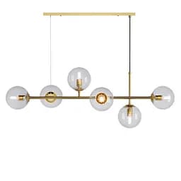 Люстра "BB", PikArt арт. 15393 Золотий Прозорий