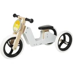 Трехколесный беговел-велосипед 2 в 1 Janod J03280 белый