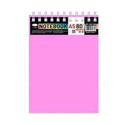 Блокнот Апельсин А5 В-БП5-80Pink 80 аркушів, пружина зверху