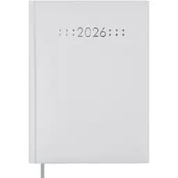 Ежедневник датированный Buromax Classic 2026 A5 бумвинил/поролон белый (BM.21121-12)