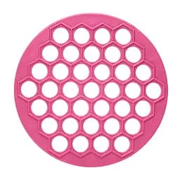 Пластикова пельменниця (форма для приготування пельменів) Ø26 см, Kitchette Рожевий 84629