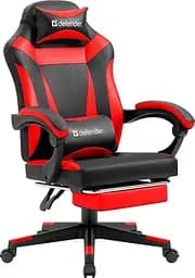 Кресло игровое Defender Cruiser 50 мм Класс 4 подножка Black/Red
