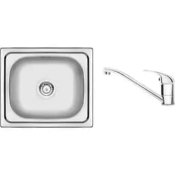 Кухонная мойка DEANTE Doppio (ZENA0103) со смесителем Lobo BYU_060M