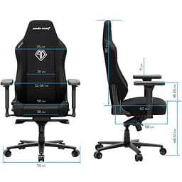 Крісло для геймерів Anda Seat Phantom 3 Size XL Fabric Dark Gray (AD18XL-52-GB-F-G01) - мініатюра 8